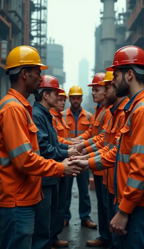 Workers protect each other