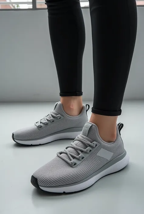 Type: Performance sneakers or slip-on athletic shoes
	•	Design: Ergonomic with a modern, clean look. Includes features like cushioned soles, breathable mesh uppers, and a minimalistic logo.
	•	Color: Coordinated with the outfit, using shades that match or ...