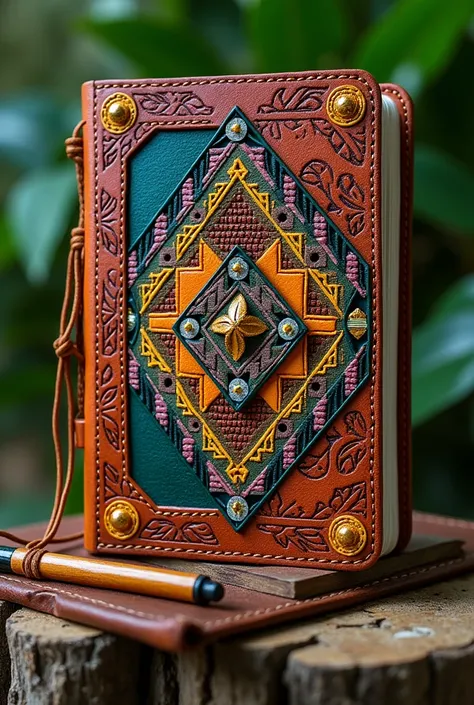 Image of a notebook inspired by the Ashaninka culture of Peru