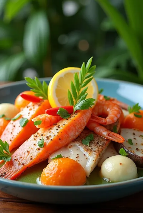 Caribbean fish dish 