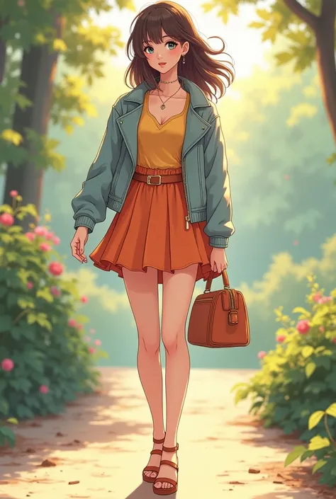 Anime grown girl cute clothing style full body