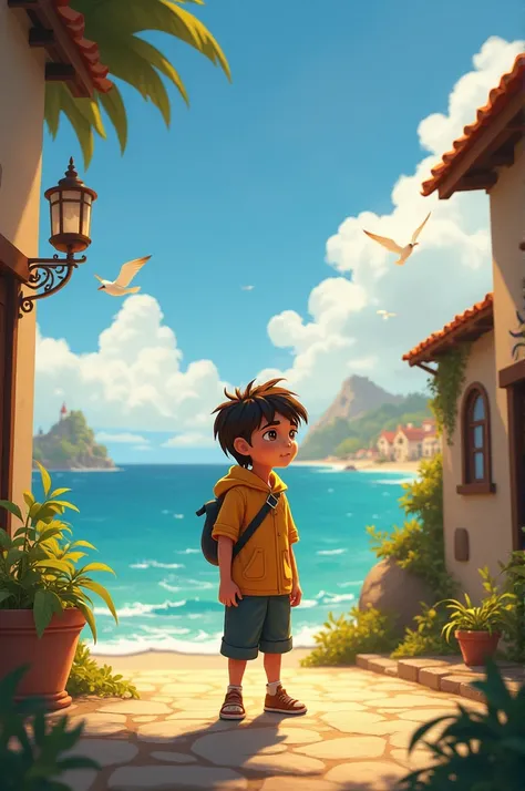 luca, a young orphan who lives in a quiet town on the shores of the Kingdom of the Sun