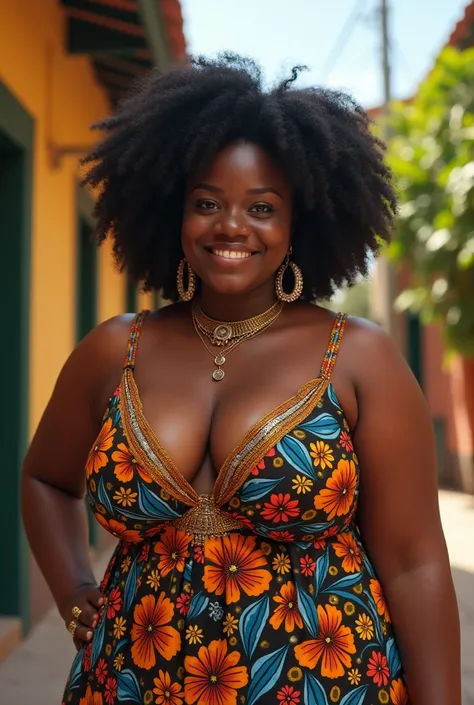 Bahian lady, black and fat who lives in Salvador, this is never a Bahian 
