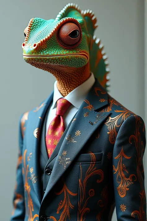 I want a chameleon avatar with a men&#39;s suit 