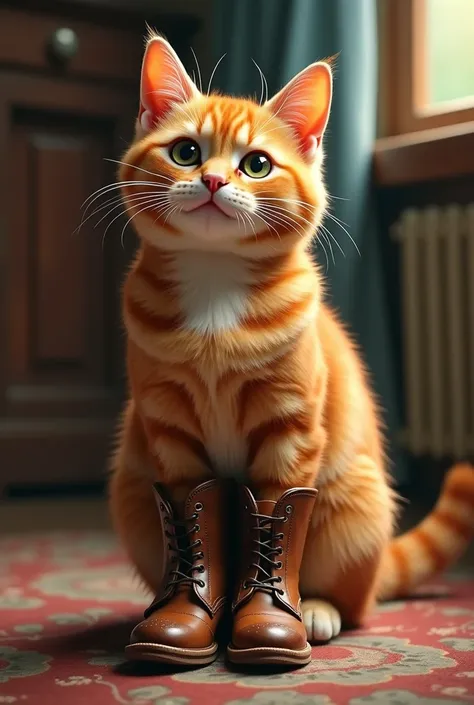 CAT WEARING BOOTS