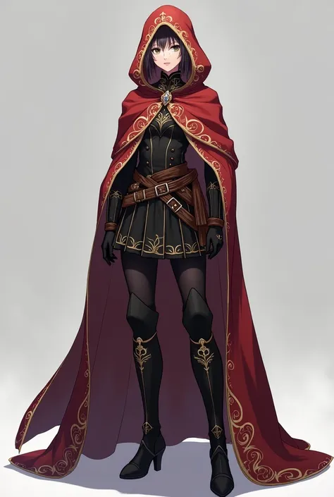 fantasy champions cloak, just the cloak, no person, for adventurers, elegant, shorter, for battle, waist length, anime, for warrior




