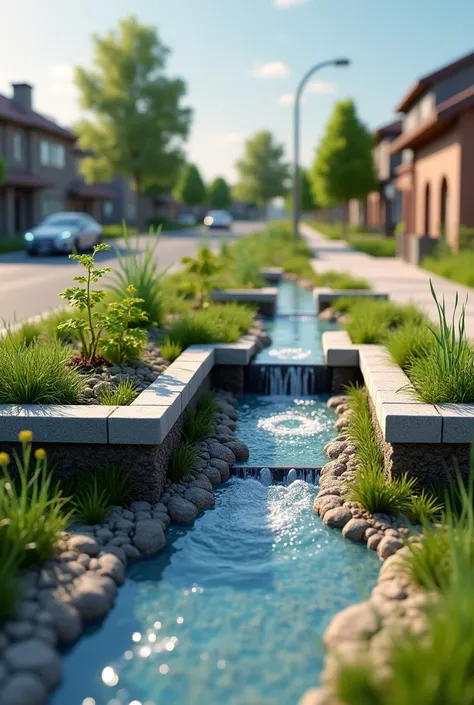 3D model of rain gardens 