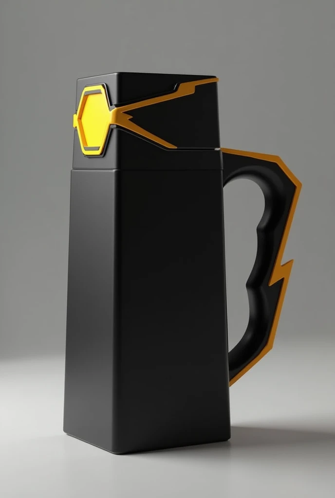 The square coffee thermos, In addition to its bold design and lightning-inspired color scheme, It has a functional handle that integrates perfectly into the concept of energy and dynamism.. Since it is a large thermos, The addition of this handle is not on...