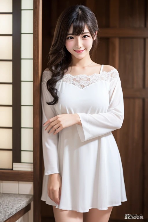 
Japanese women　Orthodox beauty, cute, cute,, smile, yamato nadeshiko, Ultra-realistic, More realistic, Real women, Looks real,whole body、 Super Real, Shortcuts,　High resolution, 　Pure White Dress　whole body