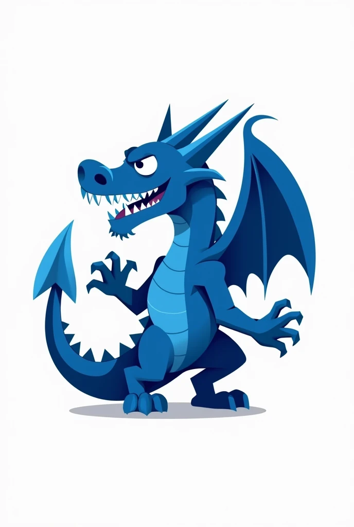 A logo for interclass in blue for 6th grade with a dragon and without the name interclass only for 6th grade