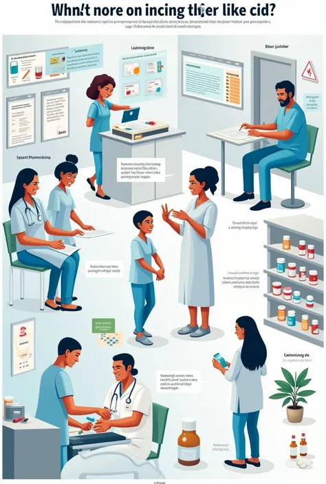 Image on the rational use of medicines.
Medications and prescriptions ,drawings
