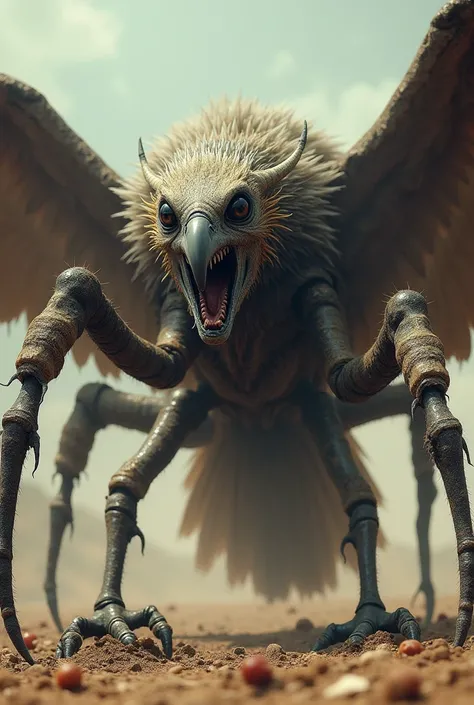 A vulture fusion with a spider 