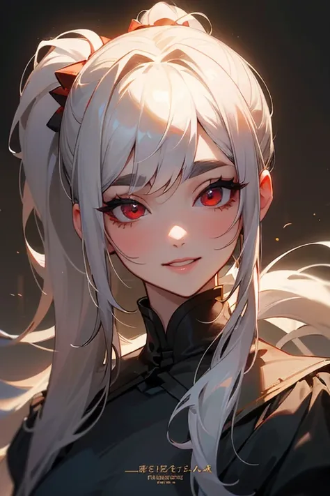 (Best Quality, masterpiece:1.2), High resolution, 最高masterpiece、Very detailed, Realistic:1.37, Fantasy, Illustration,Gray Hair、 Red eyes、Queenネイビーとブルーのドレス、beautifully、Eyeshadow Red、Thick eyebrows、Long eyelashes、The pupil is black、Lips are glossy、Top Sites、...