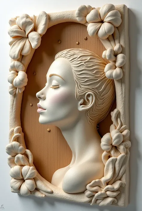 Semi-relief installation made of straw，Using the plasticity of cotton，Diversity，Strong designability，Bas-relief design，sculpture、Streamline form，Refer to the artistic style of Master Steiner，A semi-relief installation that presents a unique sense of abstra...