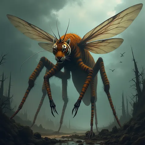 Fusion between mosquito and tiger(a big scary spacies formed)