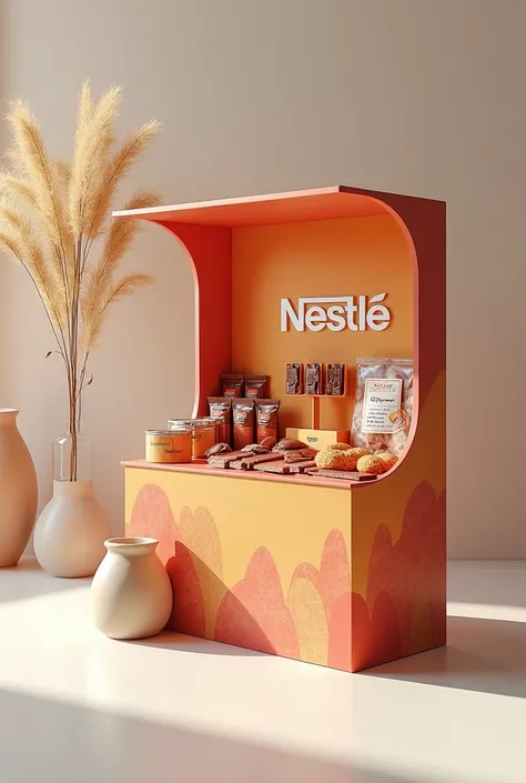 Generate a Nestlé product kit, Using a small, eye-catching display so that the public buys it and has something to do with the brand 