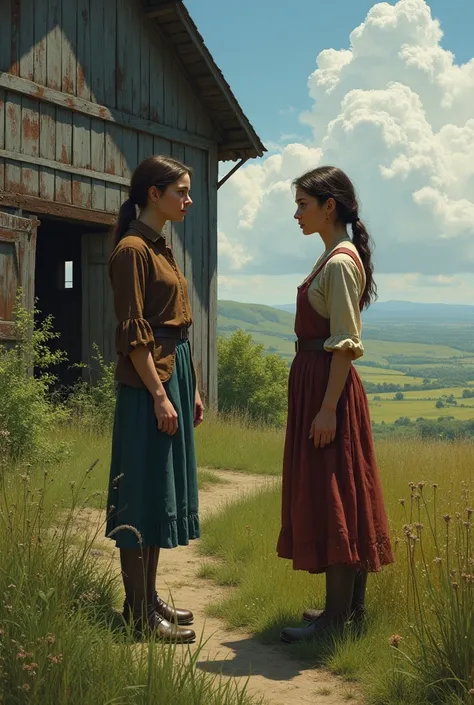 Susan from the book Wizard and Glass by Stephen King, Susan is talking to her aunt, near the barn
