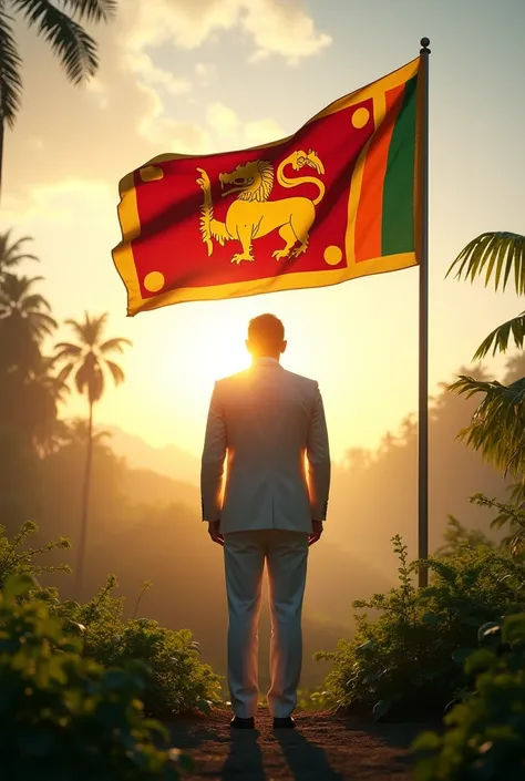 Beautiful morning
Srilankan flag
New leader
anura kumara dissanayake 
