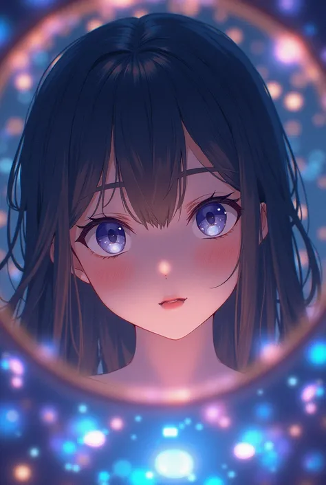 kaleidoscope　8k　kaleidoscopeを覗く女性　anime
