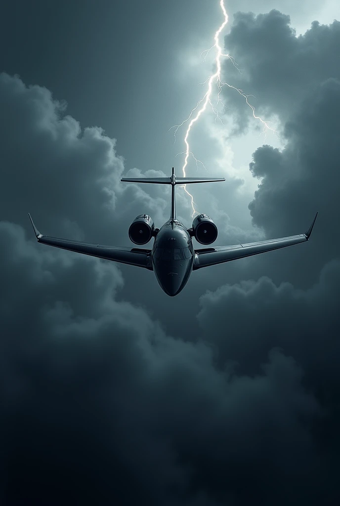 a sleek black aeroplane gliding effortlessly through the clouds of a stormy sky.



The dark clouds swirling around the aeroplane create a dramatic and intense scene.



The contrast between the black aircraft and the stormy sky adds an element of mystery ...