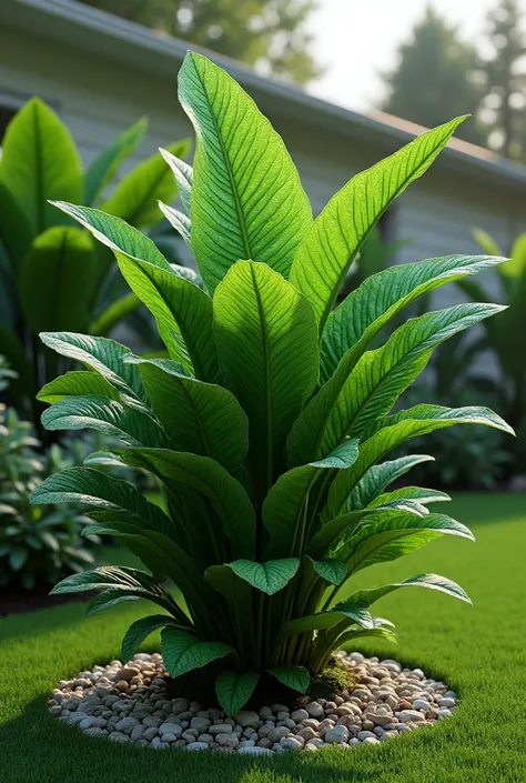 Janauba plant. ultra realistic. backyard