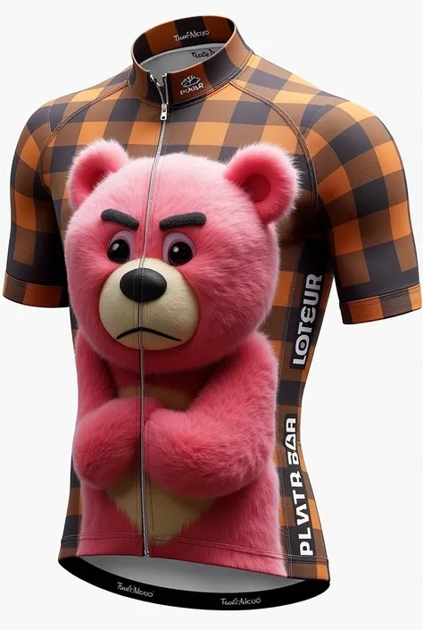 A Lotso the Bear themed cycling jersey