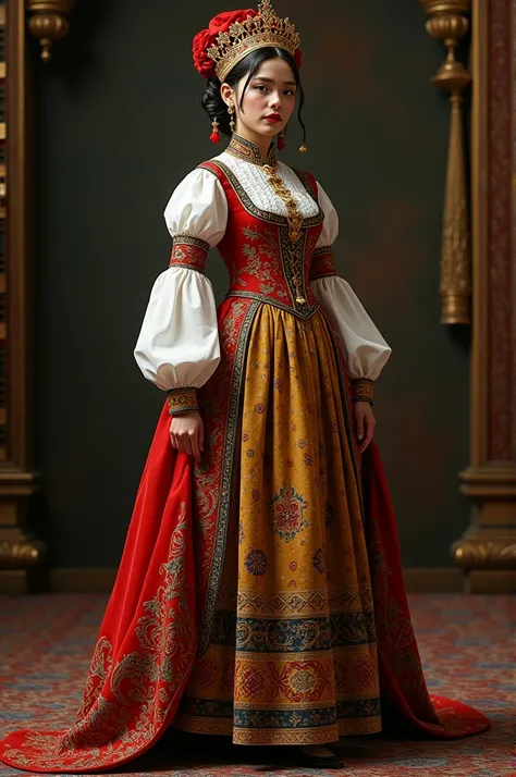 German traditional costume design that has their symbol, flag and animal. With an accessory as well or head dress. Something that will win the best costume award. 