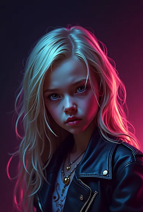 Intricate and detailed portrait of a young girl, Fantasy character design, cyberpunk, Dark and moody lighting:1.5, spectacular chiaroscuro lighting, film composition, Ashley Wood Style, sandy grunge texture, sharp focus, hyper detailed, 8K, (The best quali...