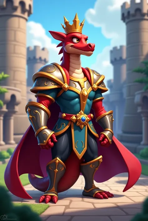 You can create a skin for the brawler Draco in Brawl stars, with the design of the prince of Clash Royale?