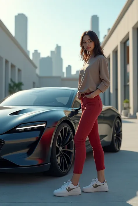 Girl with car
