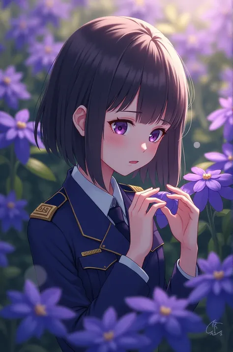 Violet evergarden smelling violets