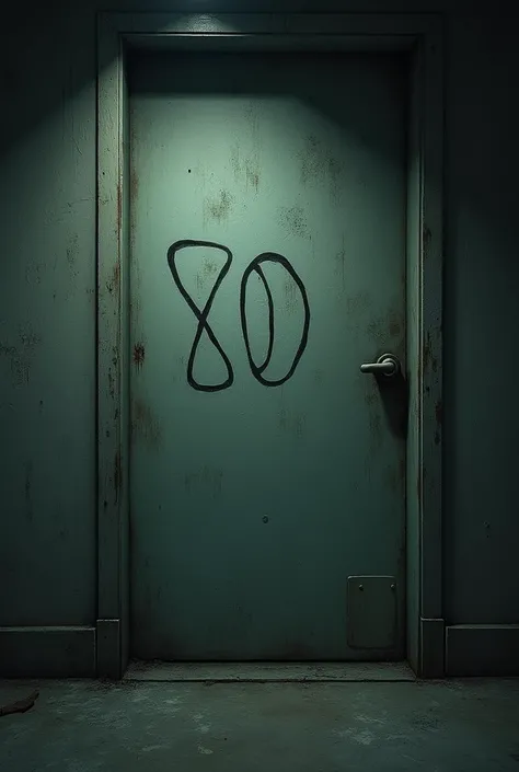  Written on the wall the numbers 8 or 80