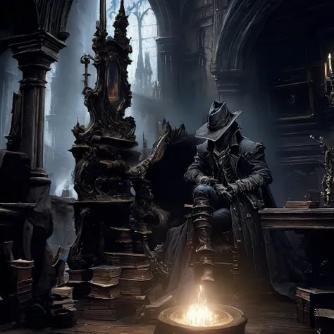 Best Quality, masterpiece, Ultra-high resolution, (Photo Real:1.4), Bloodborne,I have a book