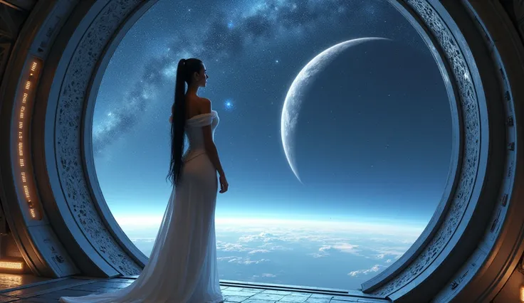 ((masterpiece, Highest quality, Best image quality, High resolution, Realistic, RAW Photos, 8k)), ((Highly detailed CG synthesis 8k wallpaper)), (1 beautiful woman, Huge and stunning goddess shot, Very hot and sexy, wearing a white velvet off shoulder sexy...