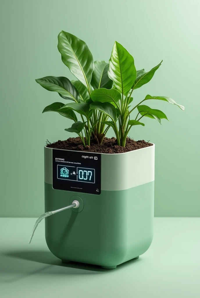 To create a automated and portable  plant watering system on a simple pot witha digital display chatbot working as a plant care assistant and a water pump in connection with a soil moisture sensor which is connected with ESP32