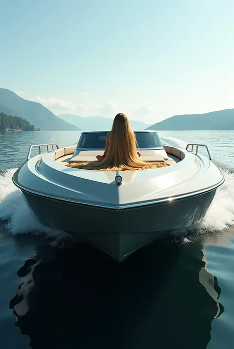 A young russian lady sitting on the luxury speed boat.
Very cute ,busty and sexy body.She have old gold colour longest hair .Popular with ultra thick and super staright longest hair.Hair is length to about 10 Km long.Her longest hair flow from her back and...