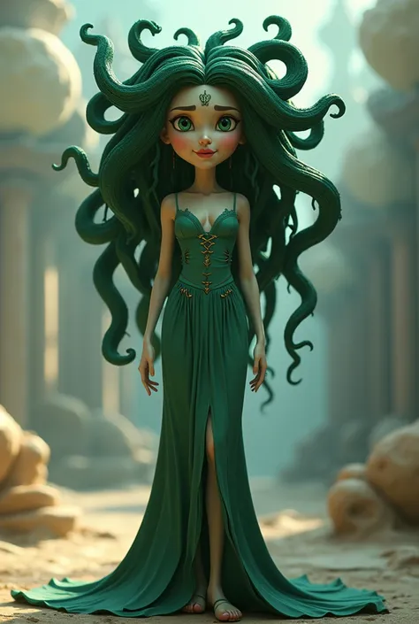 Full-body shot of Medusa. Pixar,