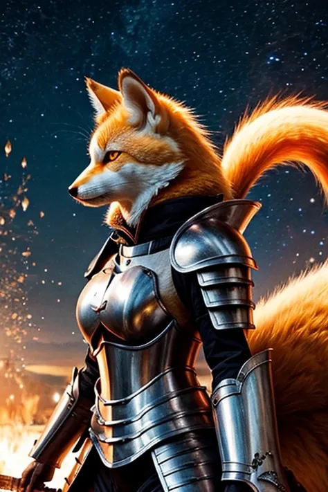 Kitsune in armor 