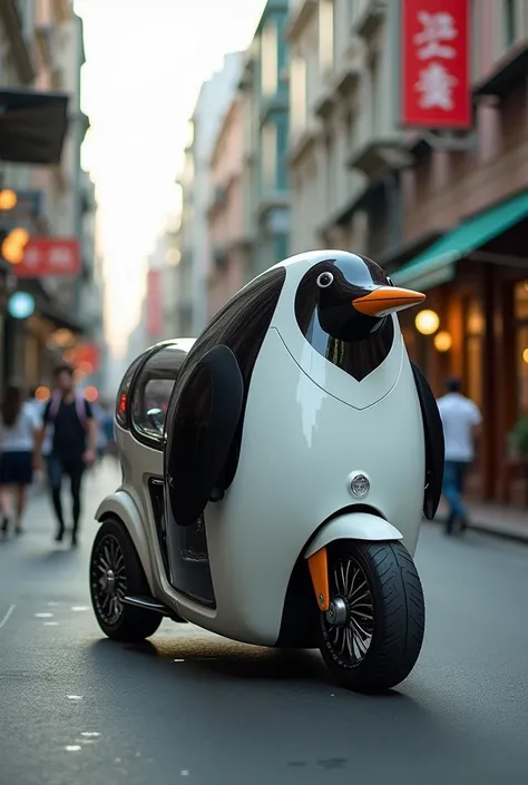 utorickshaw inspired by penguin 