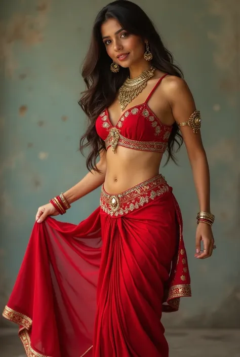 Indian girl, lifting her skirt, and showing her pussy