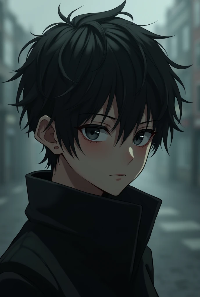 The most beautiful boy in the world picture Age 14
Hair colour black 
Eye colour black 
Facial features sad 
Style clothing black outfit 
Background a girls chasing him 
Him Skin tone is black 