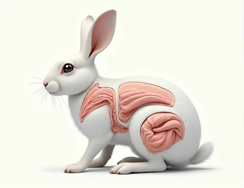 can you create the each body parts seprate of this generated rabbit 