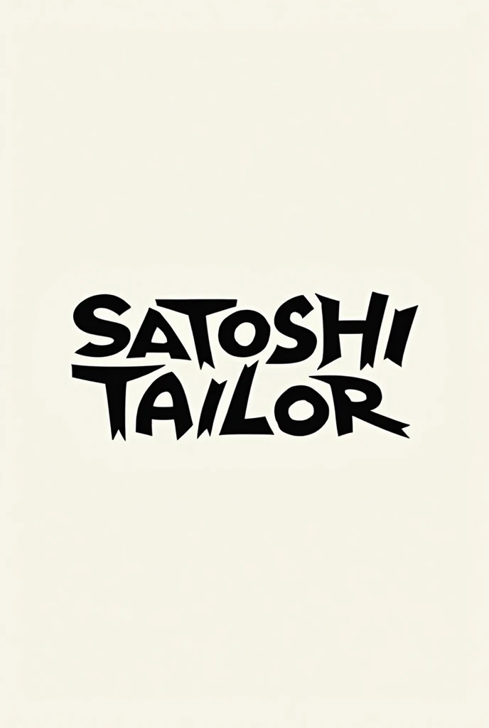 Create a logo with Satoshi Tailor in a more unique way using the letters in it