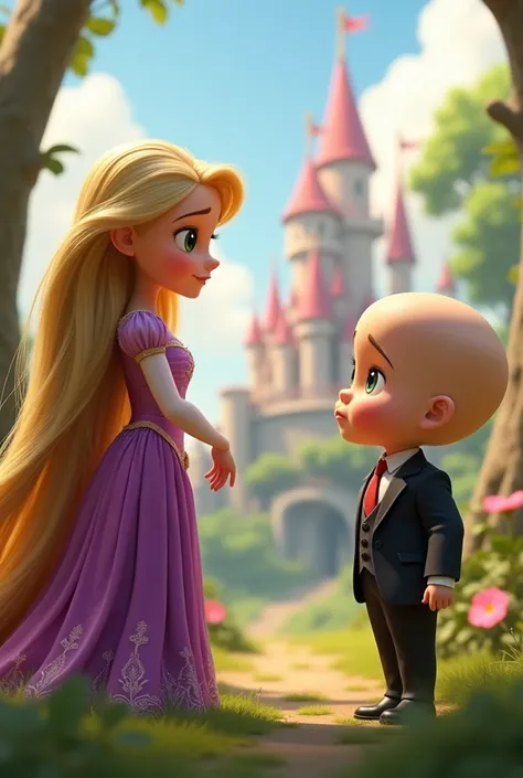 Rapunzel meets boss baby