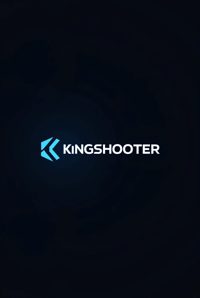 Je veux un logo avec le nom "Kingshooter" ,tout en utilisant les couleurs bleu, noir 