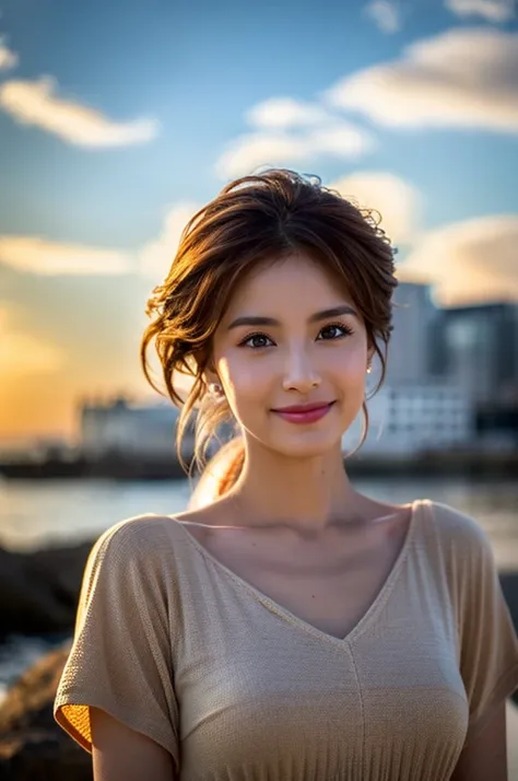 (Realistic, 超Realistic:1.4), 16K HDR, High resolution,((Whiskey Glass)),((Whiskey Bottle))Brown short hair,The best smile、Japanese Actress,so beautiful(It looks like the real thing),Evening Dresses,Cocktail Dresses、Whiskey Bottle、The Macallan、Johnnie Walke...