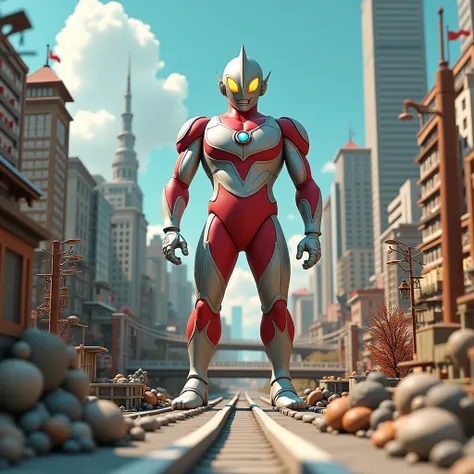 Clay Animation, isometric, huge Ultraman fighting in the city.
(best quality, masterpiece), very aesthetic, perfect composition, intricate details, ultra-detailed, vivid colors