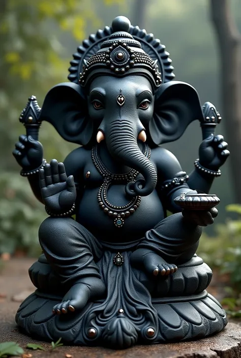 Ganesh black  different Murti 