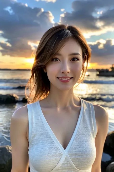 (Realistic, 超Realistic:1.4), 16K HDR, High resolution,((Whiskey Glass)),((Whiskey Bottle))Brown short hair,The best smile、Japanese Actress,so beautiful(It looks like the real thing),Evening Dresses,Cocktail Dresses、Whiskey Bottle、The Macallan、Johnnie Walke...