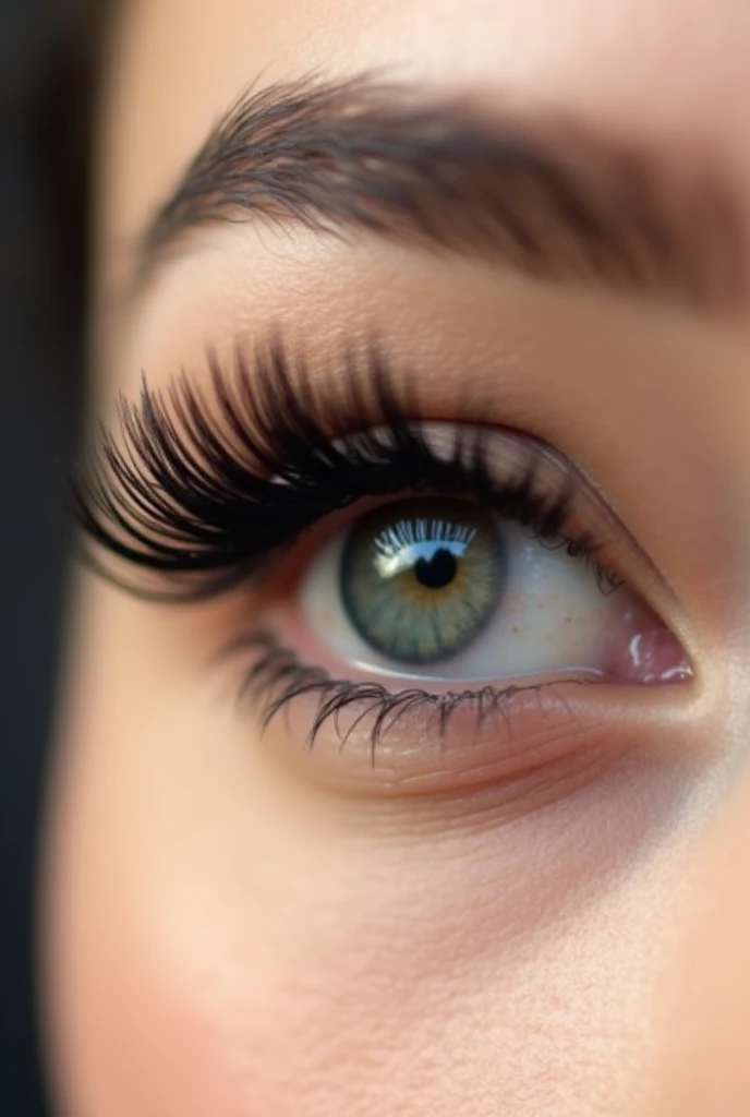 Image of eye with eyelash extensions